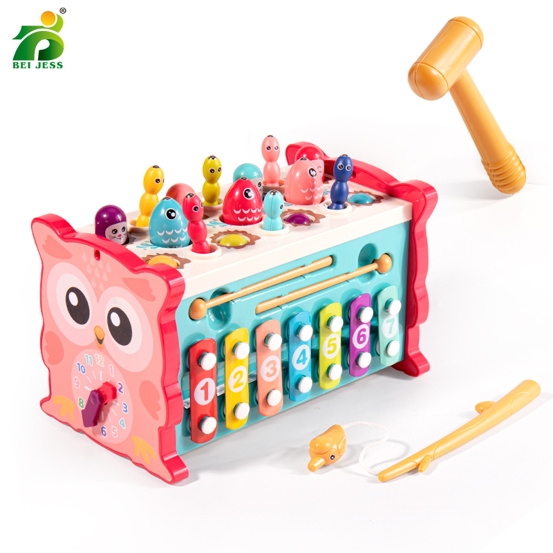 Kids Education Music - เด็กตกปลาแม่เหล็ก Sensory Baby Development นกฮูก Cube