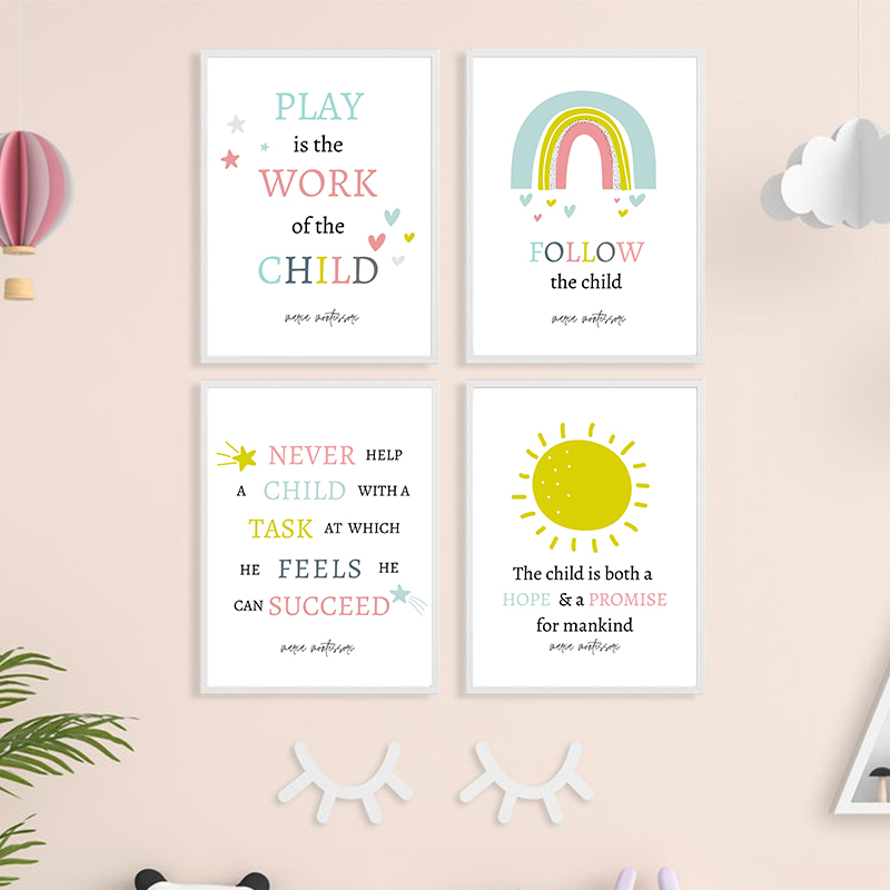 Kids Educational Posters - Play is the Work of A
