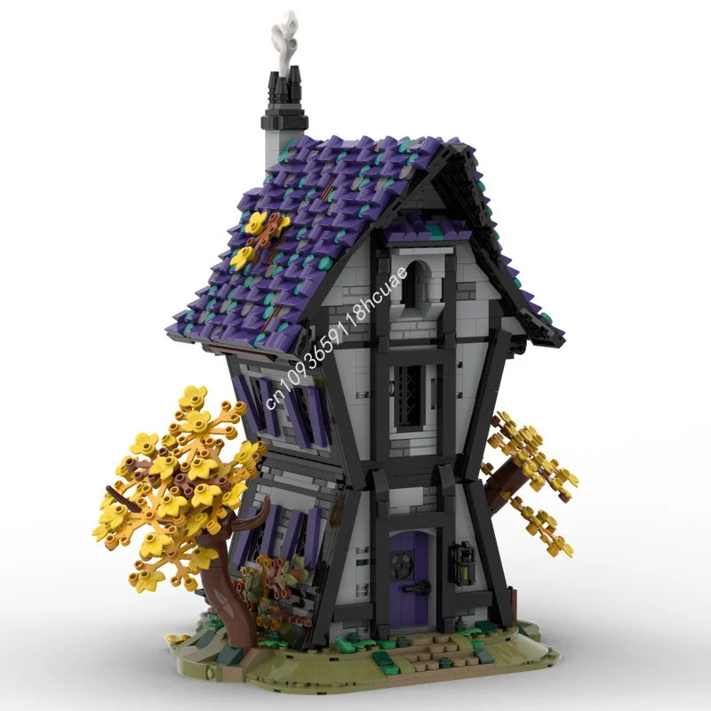 Kids Education Design - 1912 ชิ้น MOC บ้านแม่มด ชุดตัวต่อฮาโลวีน ของขวัญคริสต์มาส