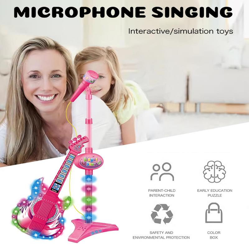 ไมโครโฟนและชุดกีตาร์สําหรับเด็ - Kids Educational Computer บทวิจารณ์และราคา