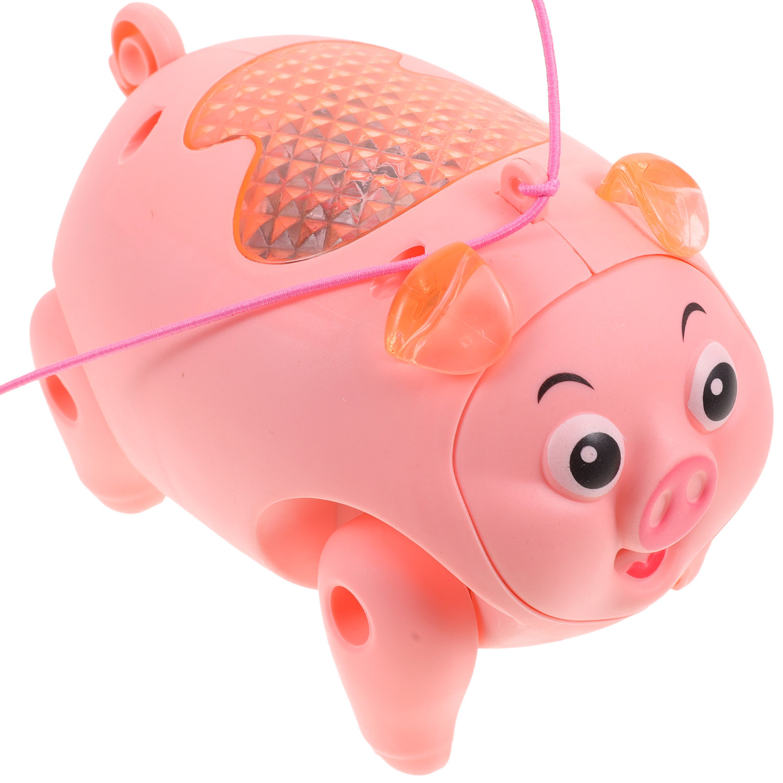 หมูไฟฟ้าดึงเชือก เดินได้ มีไฟแ - Kids Education Music บทวิจารณ์และราคา