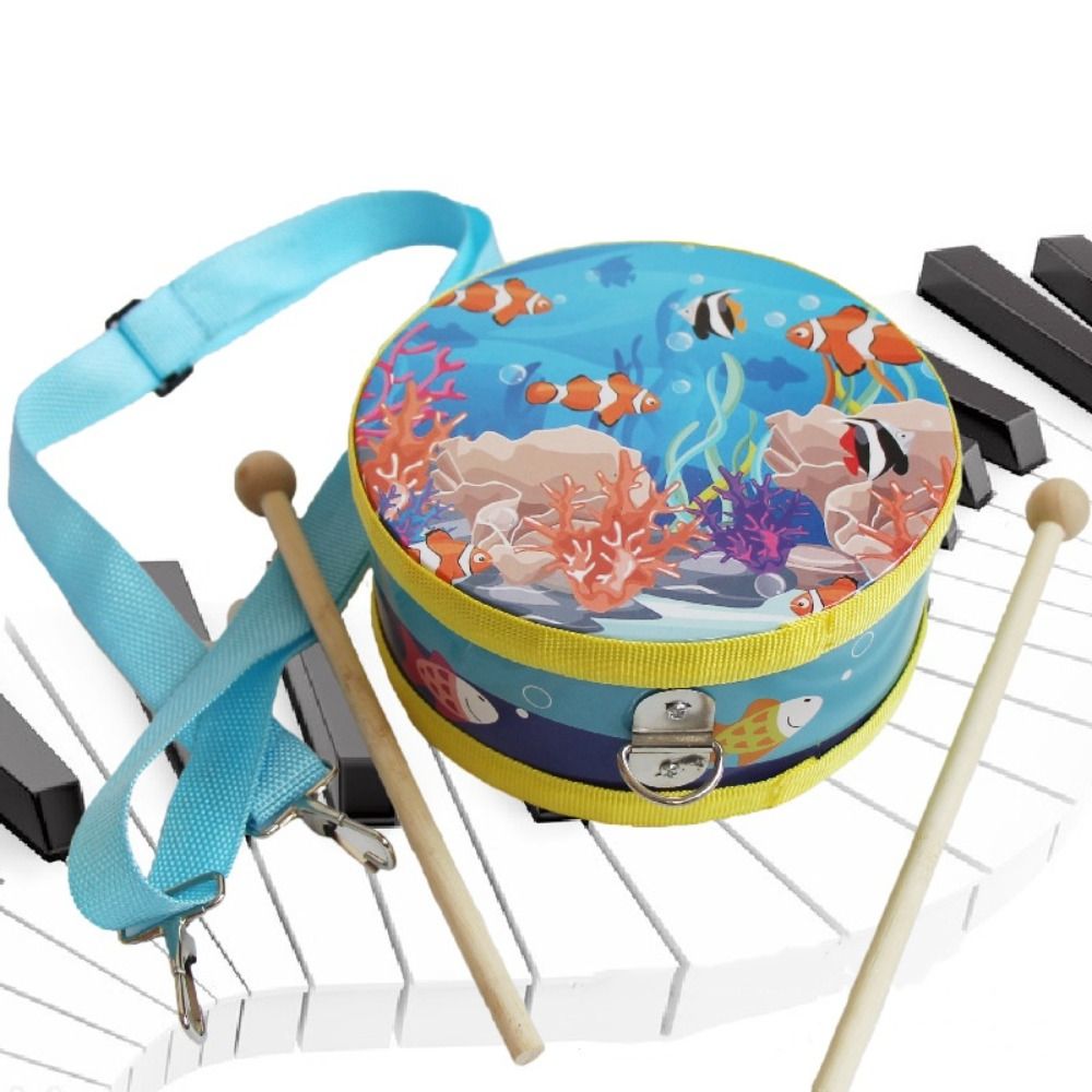กลองไม้สำหรับเด็ก กลองสองด้านพ - Kids Education Music บทวิจารณ์และราคา