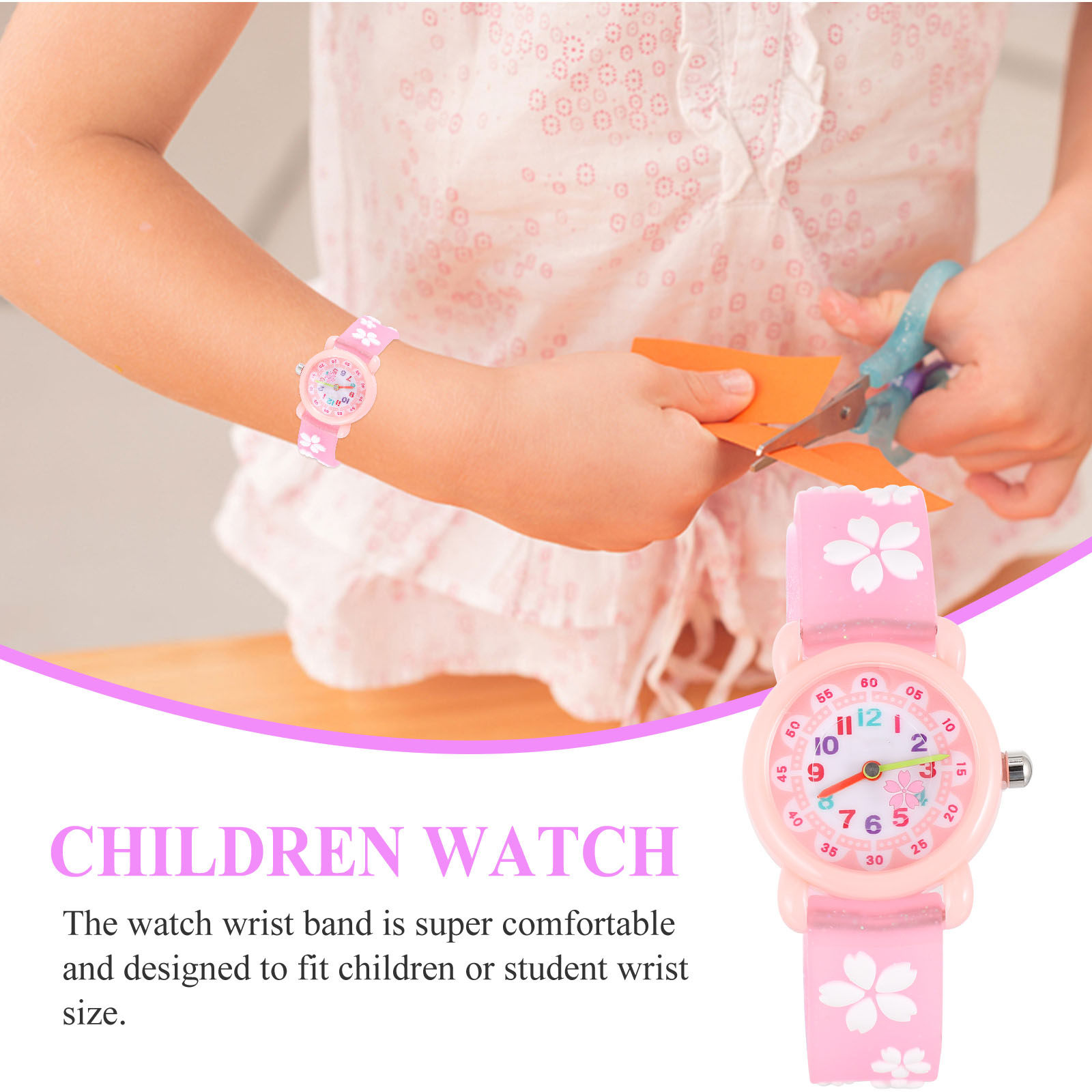นาฬิกาเด็กการ์ตูนกันน้ำ 1 ชิ้น - Education Kids Ru บทวิจารณ์และราคา