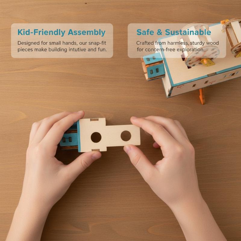ชุดเครื่องฉายภาพยนตร์ไม้ DIY 1 - Kids Education Film บทวิจารณ์และราคา