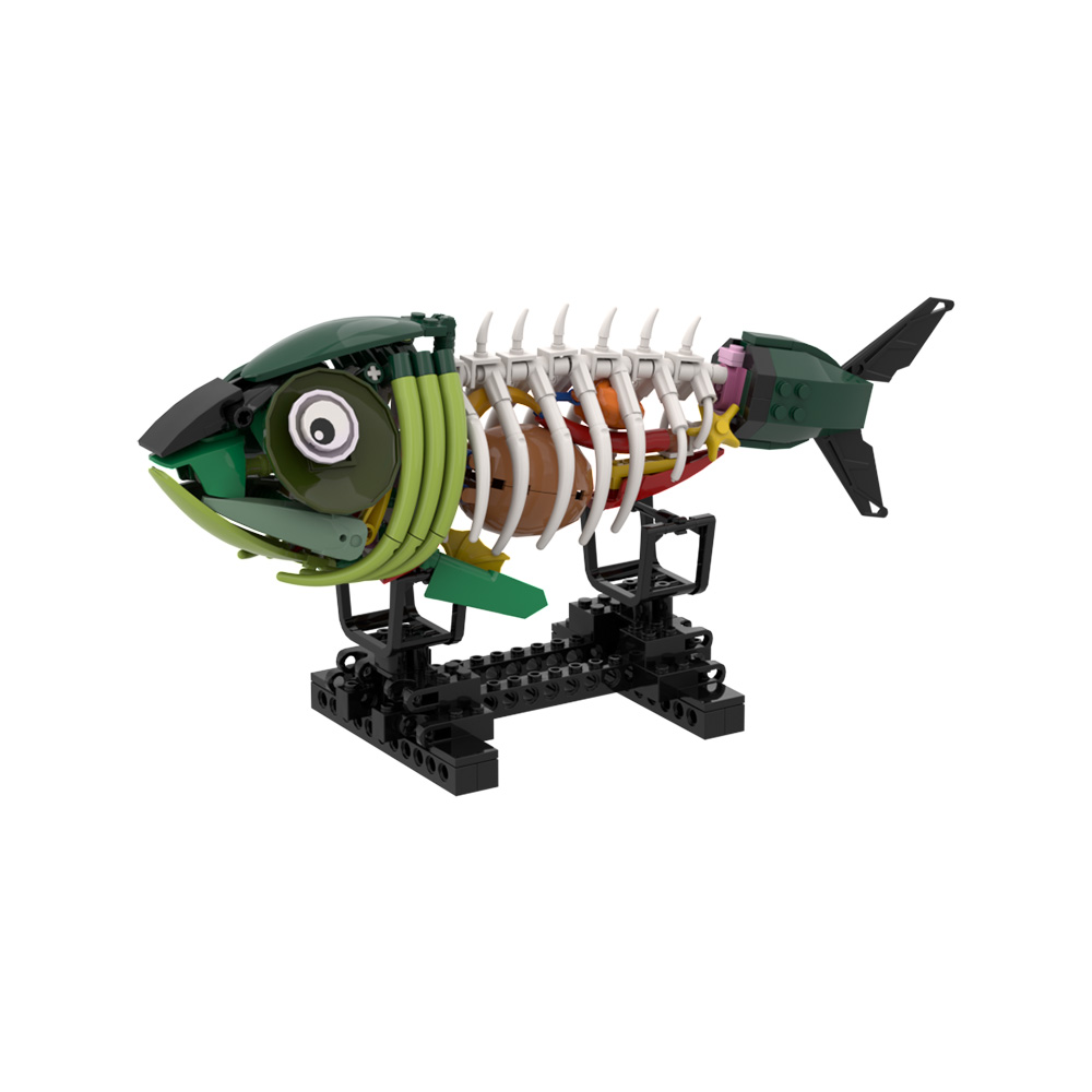 MOC ซอมบี้ฟิชโมเดลบล็อกตัวต่อป - Kids Education Design บทวิจารณ์และราคา
